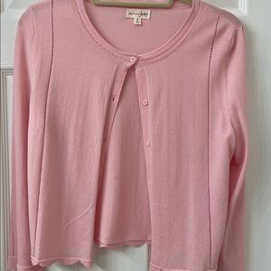 Maison Jules Baby Pink Button Up Cardigan Small